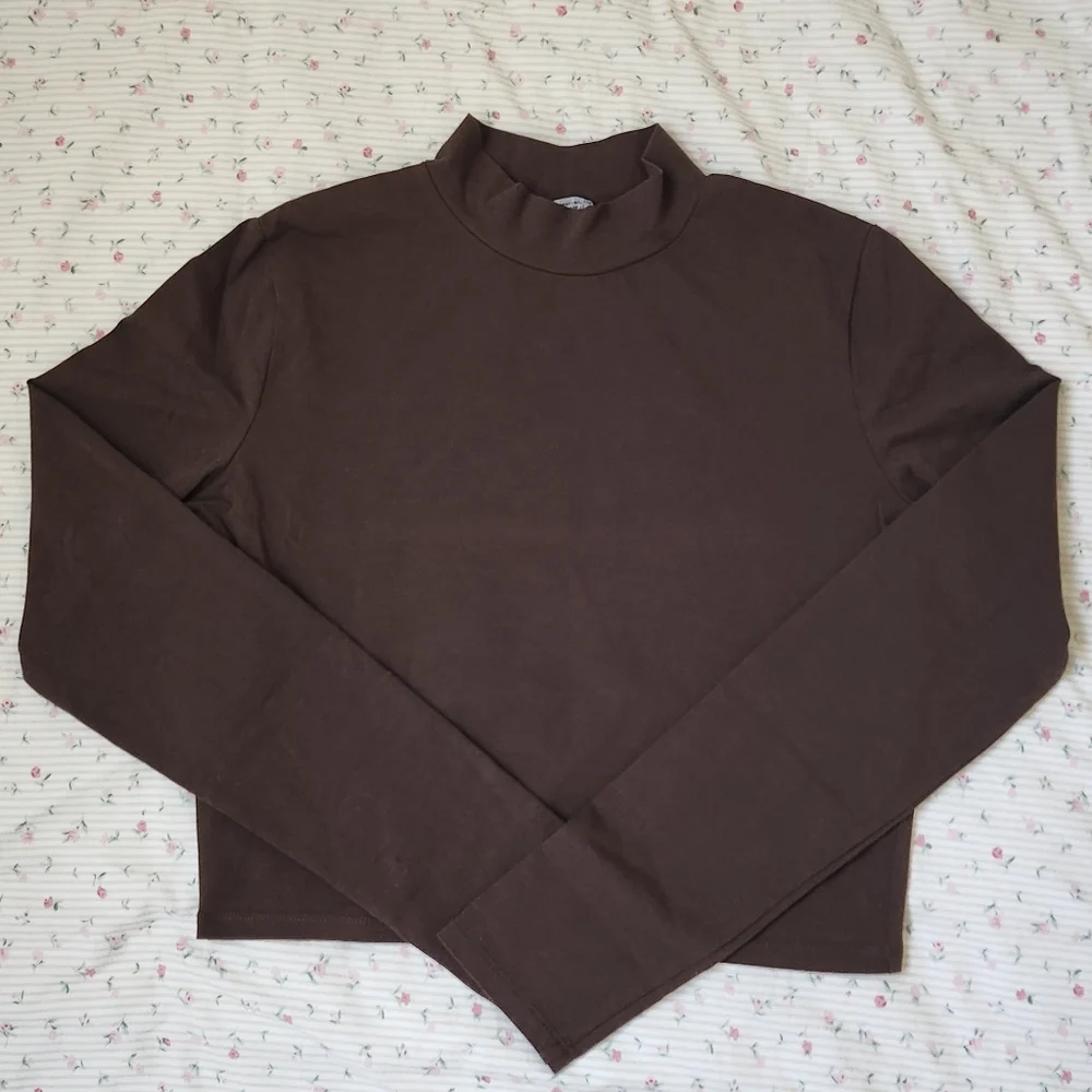 Zara Cropped Turtleneck Longsleeve - Picture 1 of 1